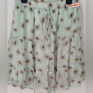 NWTS! Vero Moda Floral Tiered Mini Skirt xl